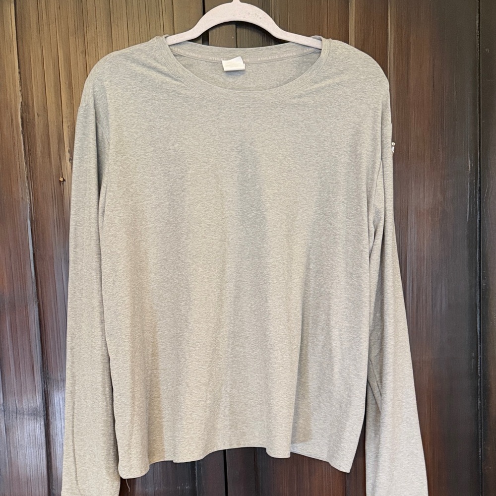 Athletic Works Heather Gray Long Sleeve Shirt